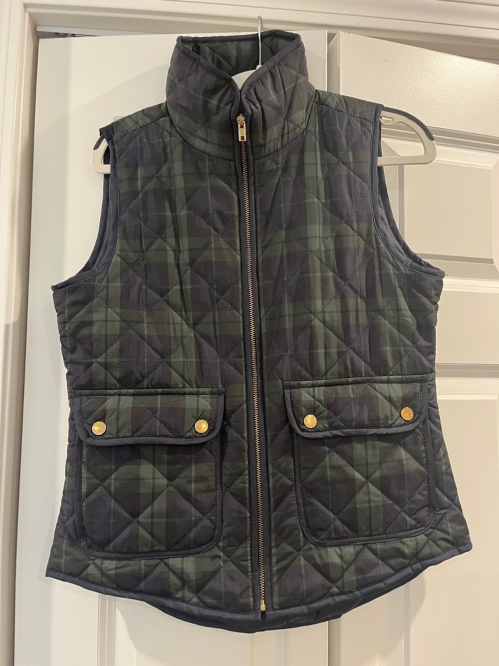 British Khaki Navy and Black Quilted Jacket